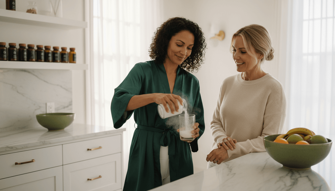 Women of different ages enjoying skincare routine